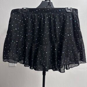 Shein Curve Skater Skirt Shorts NEW w Tags Size 0XL Sequin Aesthetic Party